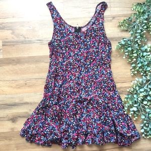Free People | Floral Ruffle Slip Dress
